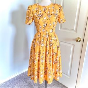 Floral Pleated Dress